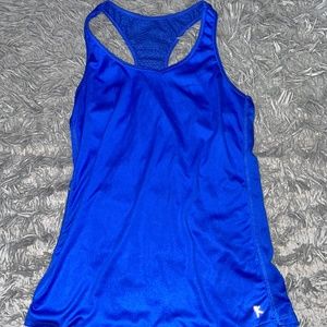 Blue workout tank
